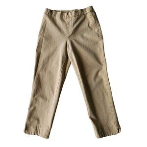 Isaac Mizrahi Live Pull On Cropped Khaki Chinos Size 6